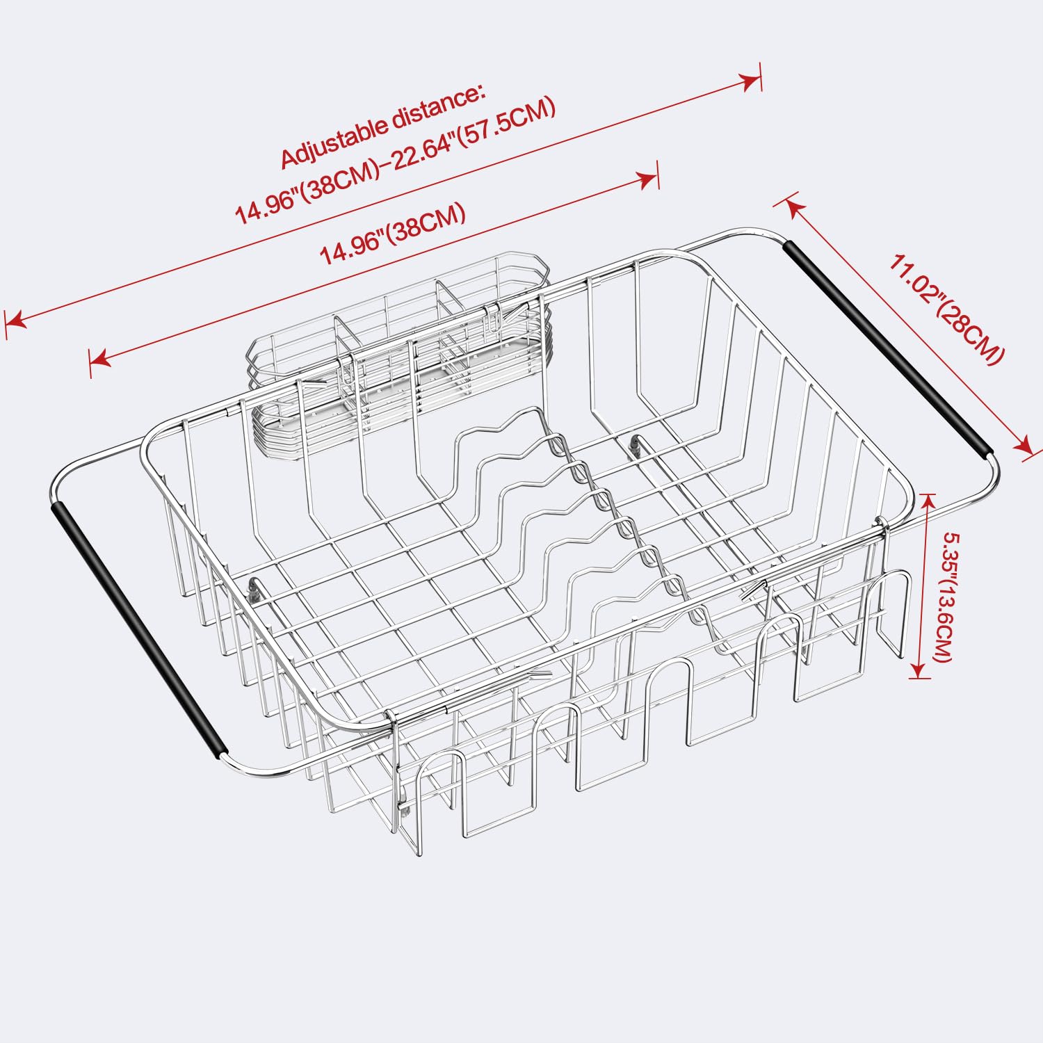 Fanbsy silverware holder keeps utensils organized while air-drying