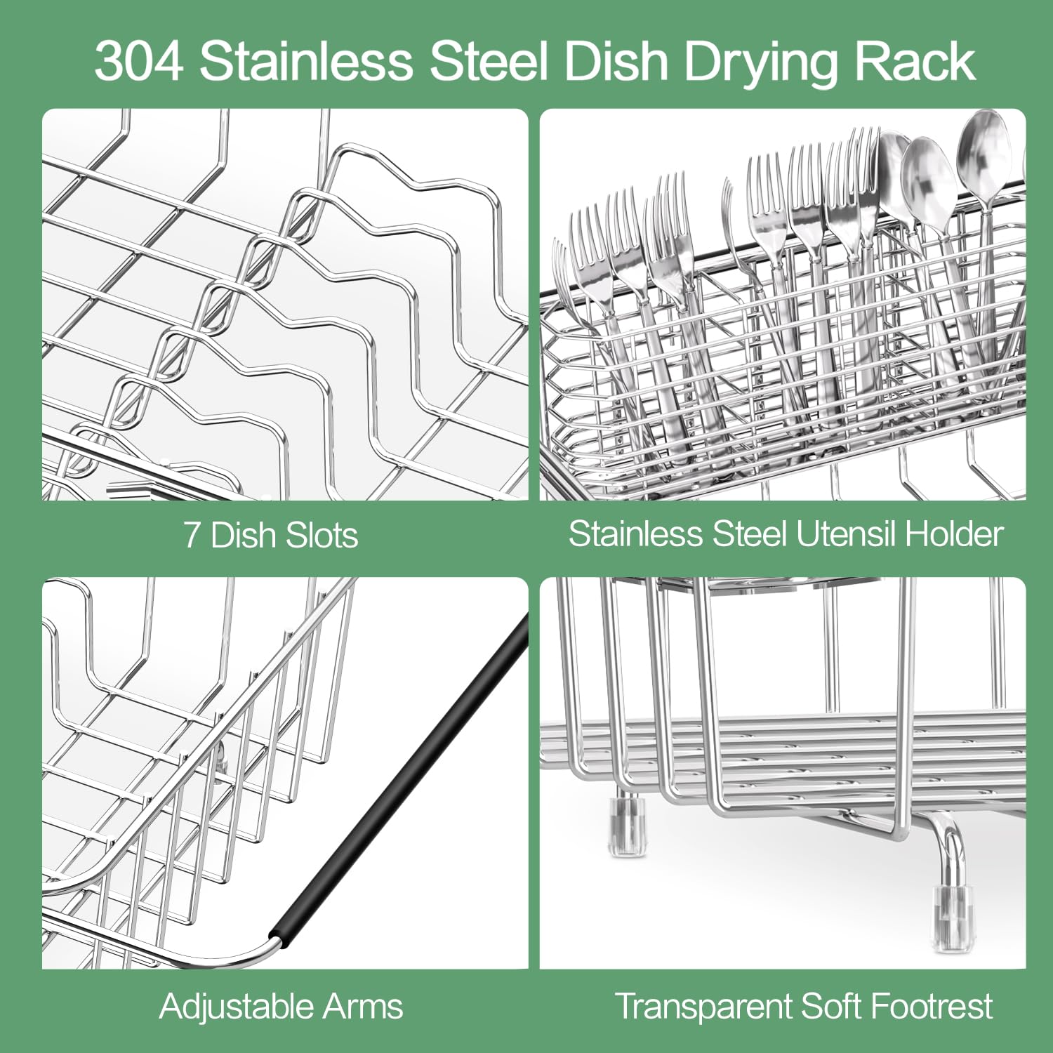 Fanbsy drying rack, countertop-friendly design, easy to clean.