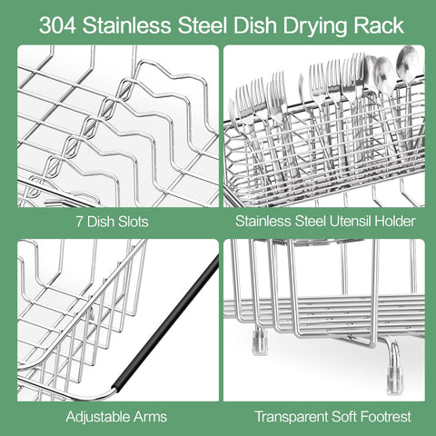 Fanbsy drying rack, countertop-friendly design, easy to clean.
