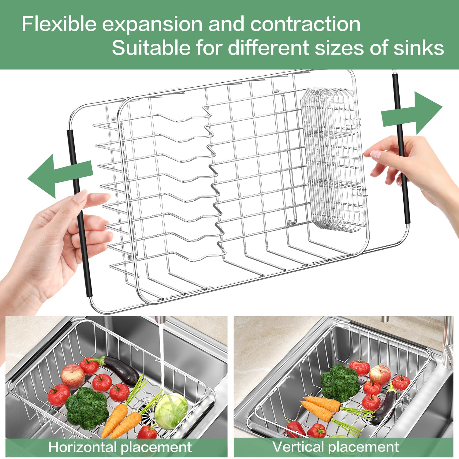 Fanbsy expandable arms adjusted to fit most sinks.