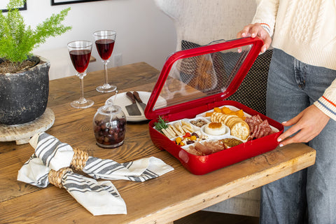 Fancy Panz central dip bowl keeps sauces neatly separated