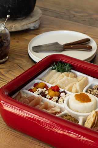 Fancy Panz sturdy, stackable serving tray ready for transport