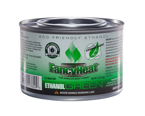 FancyHeat cans in chafing dish holders ready for safe, hot serving.