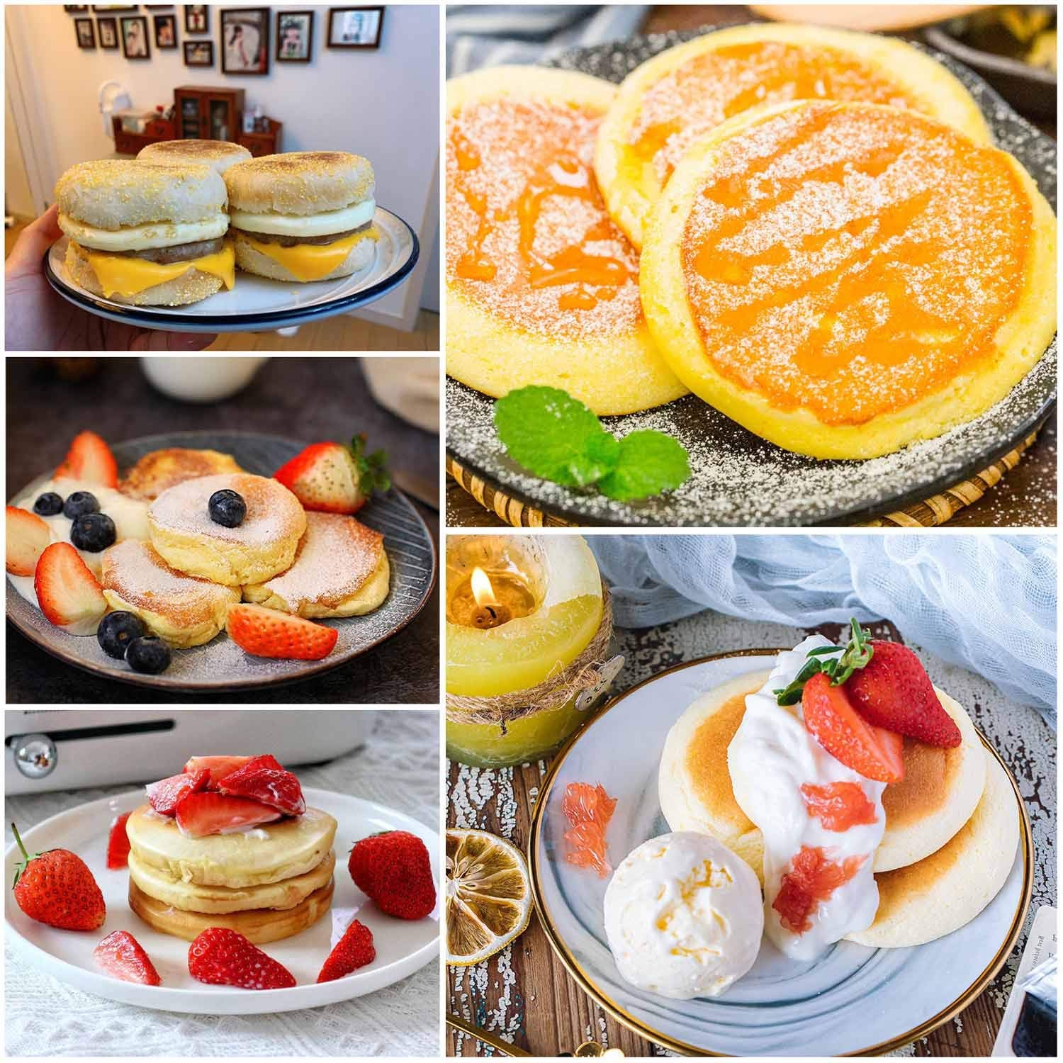 FANGSUN griddle ring mold creates neat round servings on flat pans.