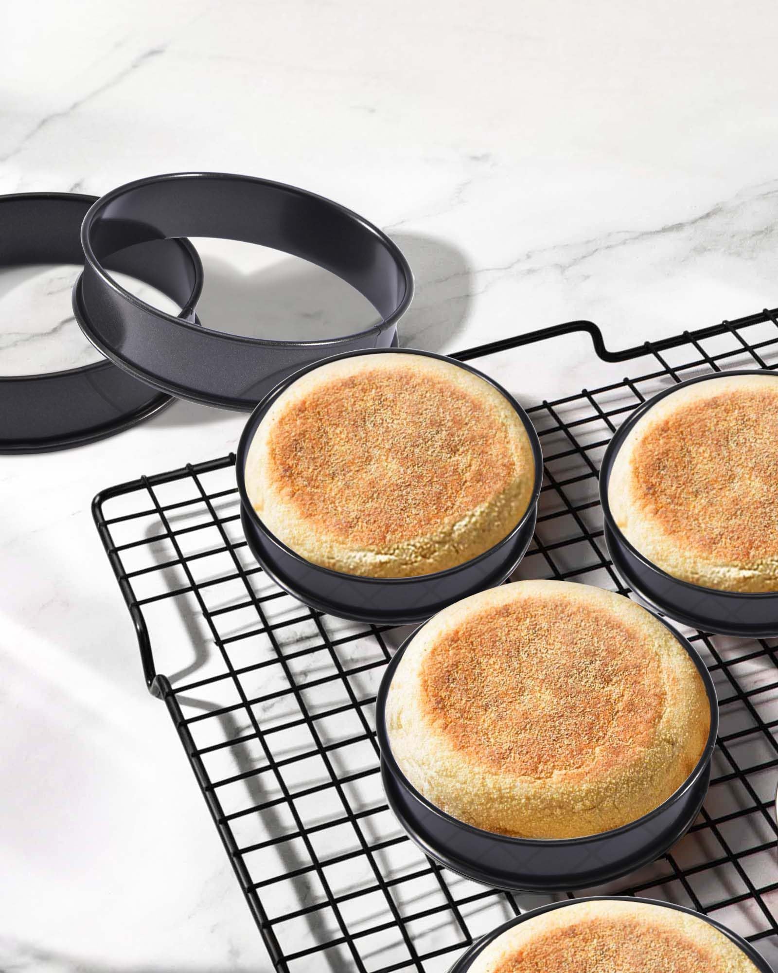 FANGSUN versatile kitchen tool for muffin, crumpet, pancake, and egg rings