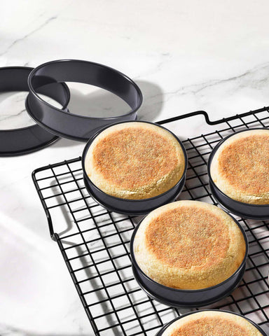 FANGSUN versatile kitchen tool for muffin, crumpet, pancake, and egg rings