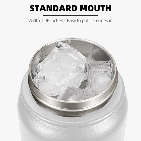 Fanhaw bottle double-wall insulation graphic showing cold beverages