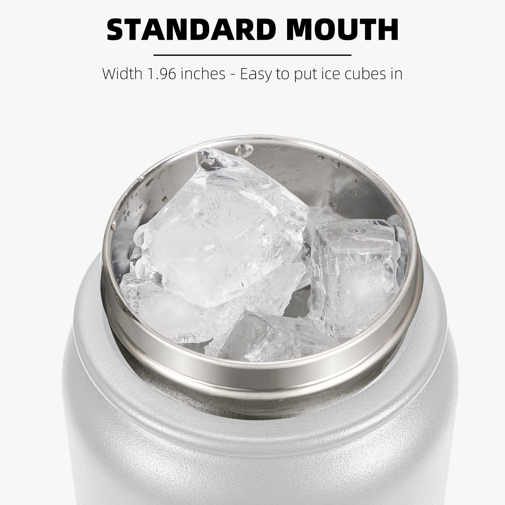 Fanhaw olive green bottle with double-wall insulation keeps drinks cold