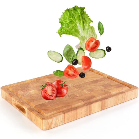 FANICHI board with built-in compartment for organizing diced ingredients.