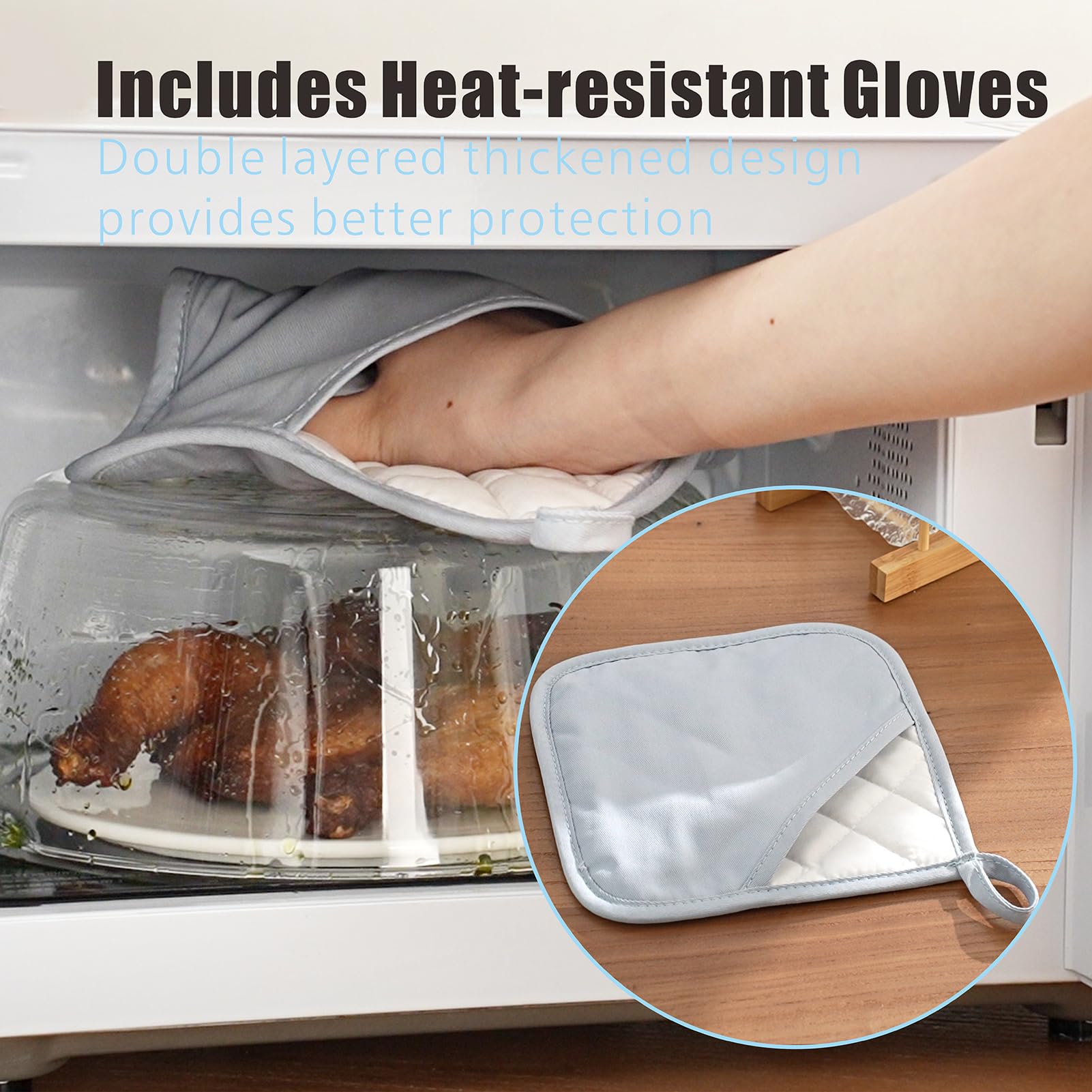 FANQIEW thick glass provides durability and clear visibility during heating