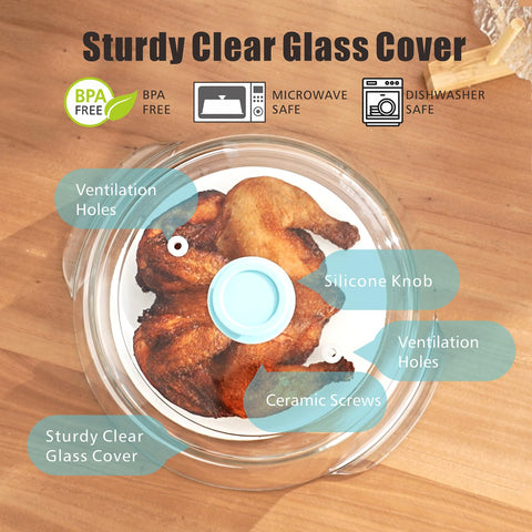 FANQIEW top vent holes design helps steam release while keeping food moist