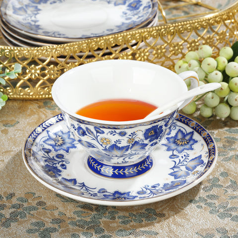 Fanquare cream pitcher with gold rim for cream or milk