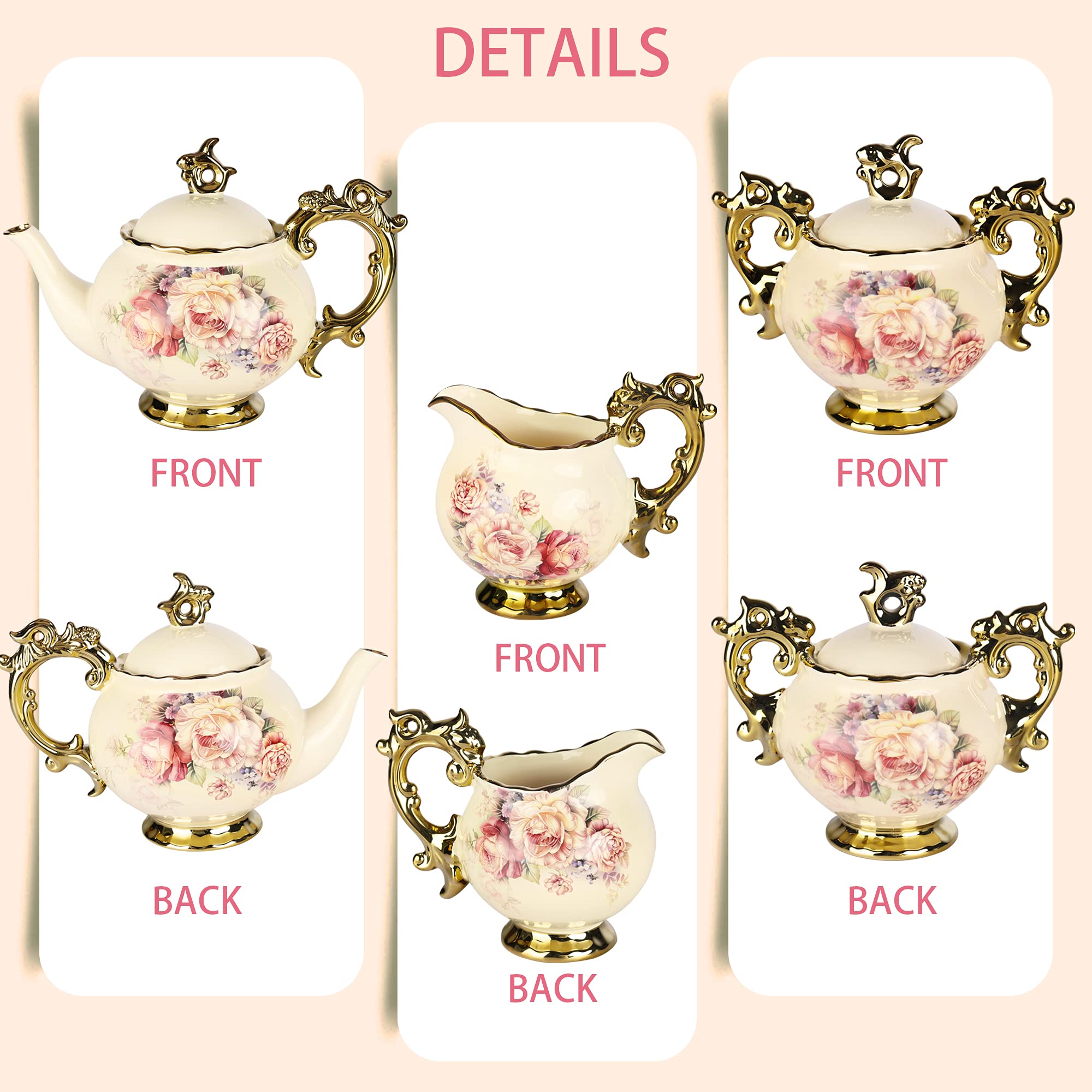 Fanquare gift pack tea set showcasing a floral porcelain collection