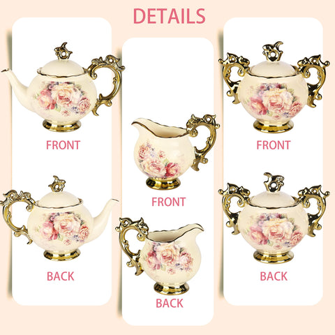 Fanquare gift pack tea set showcasing a floral porcelain collection