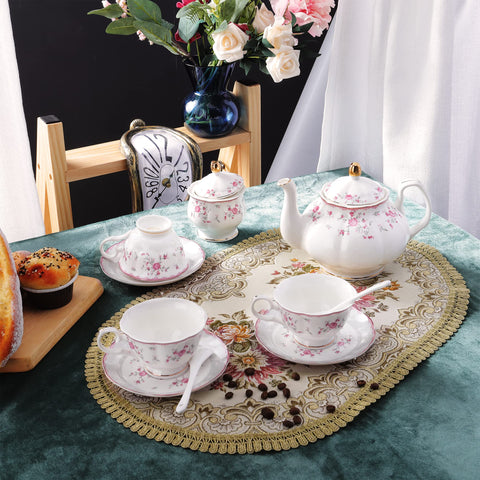 Fanquare pink rose sugar bowl, stylish sweetness for gatherings.