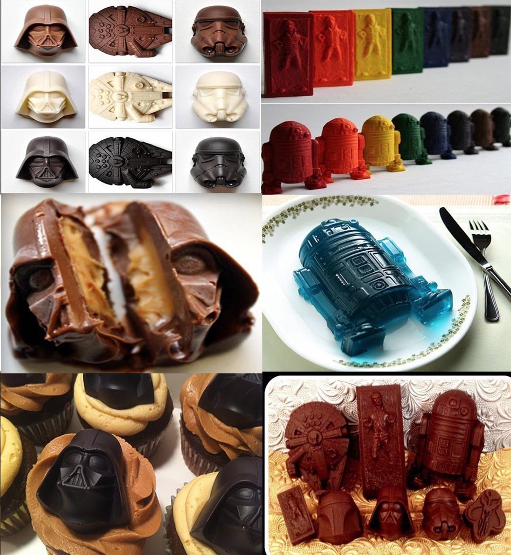 FantasyBear Death Star chocolate molds ideal for themed cakes.