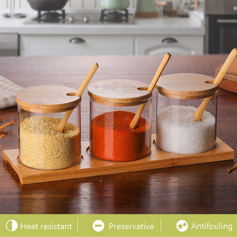 FANTESTICRYAN stylish storage set doubles as a decorative kitchen display.