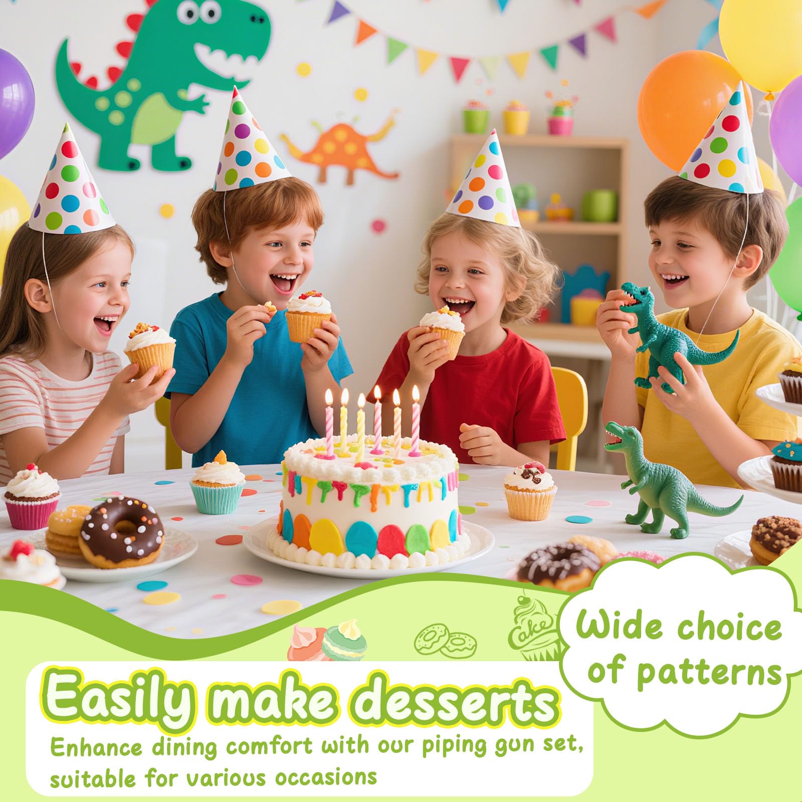 FANTEXY easy-to-use decorating tools suit family baking sessions and DIY cupcake artistry