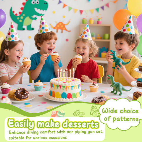 FANTEXY easy-to-use decorating tools suit family baking sessions and DIY cupcake artistry