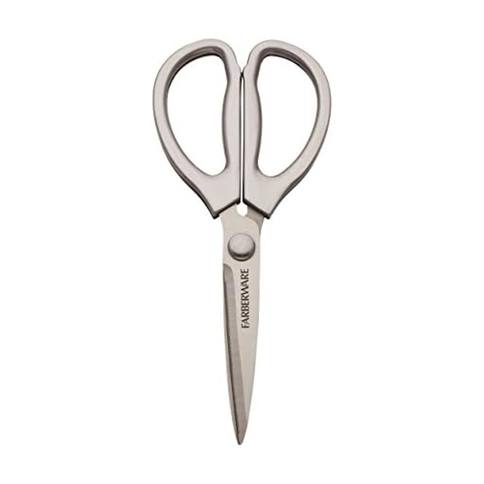 Farberware all-purpose scissors with contoured handles for comfortable daily cutting tasks.