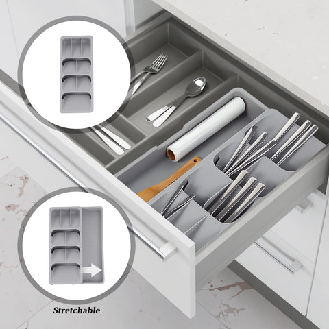 Faridabio double-row compartments separate forks and spoons for easy access.