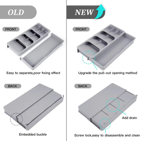 Faridabio durable plastic construction offers long-lasting drawer storage.