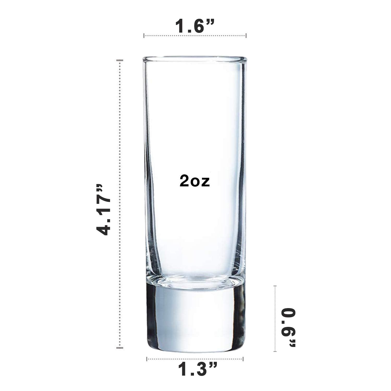 Farielyn-X polished round shot glasses emphasize smooth feel and easy handling.