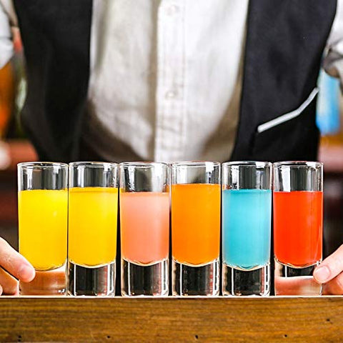 Farielyn-X 2oz shot glasses designed for espresso or cordial servings.