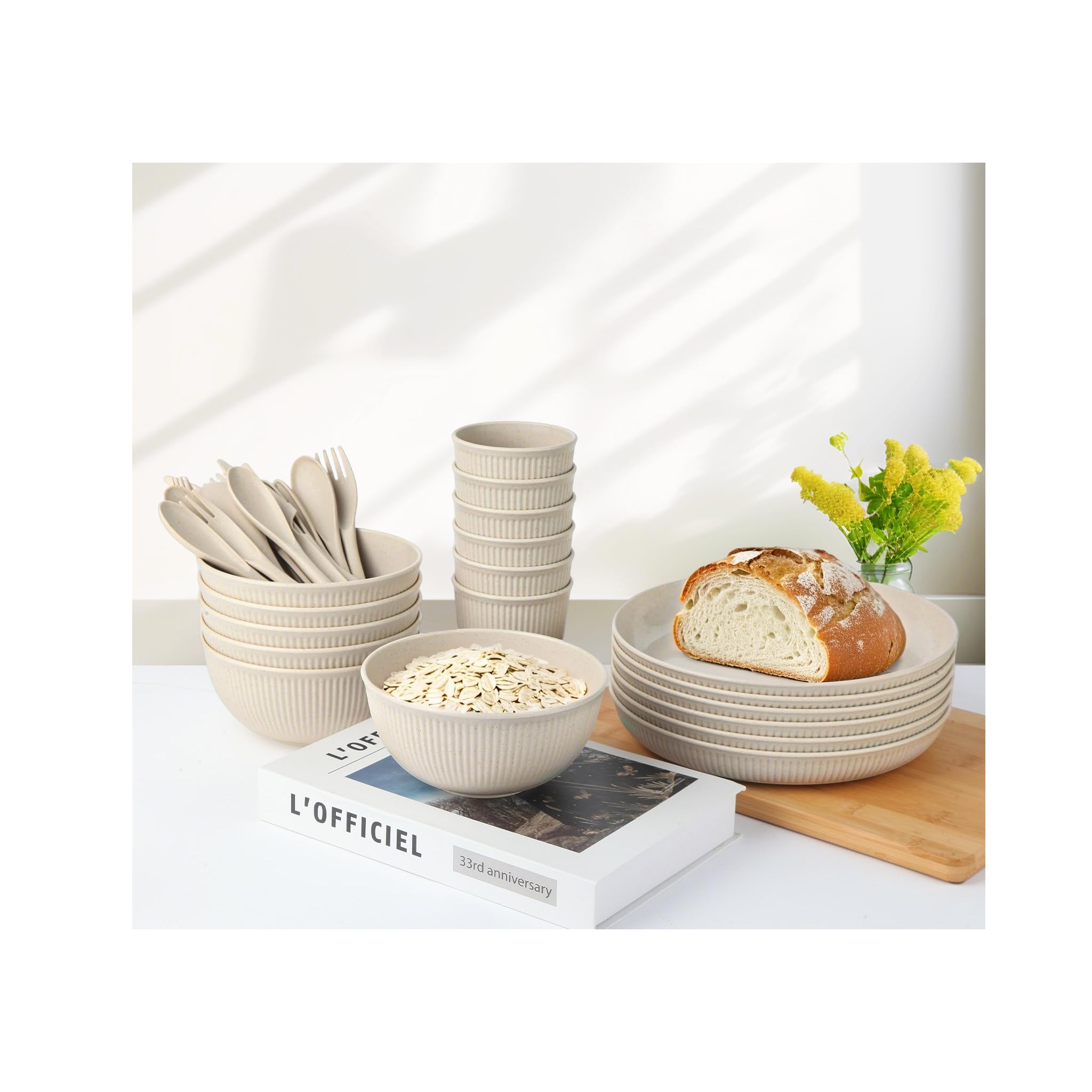 Farielyn-X 9-inch dinner plates for everyday family meals; durable and reusable.