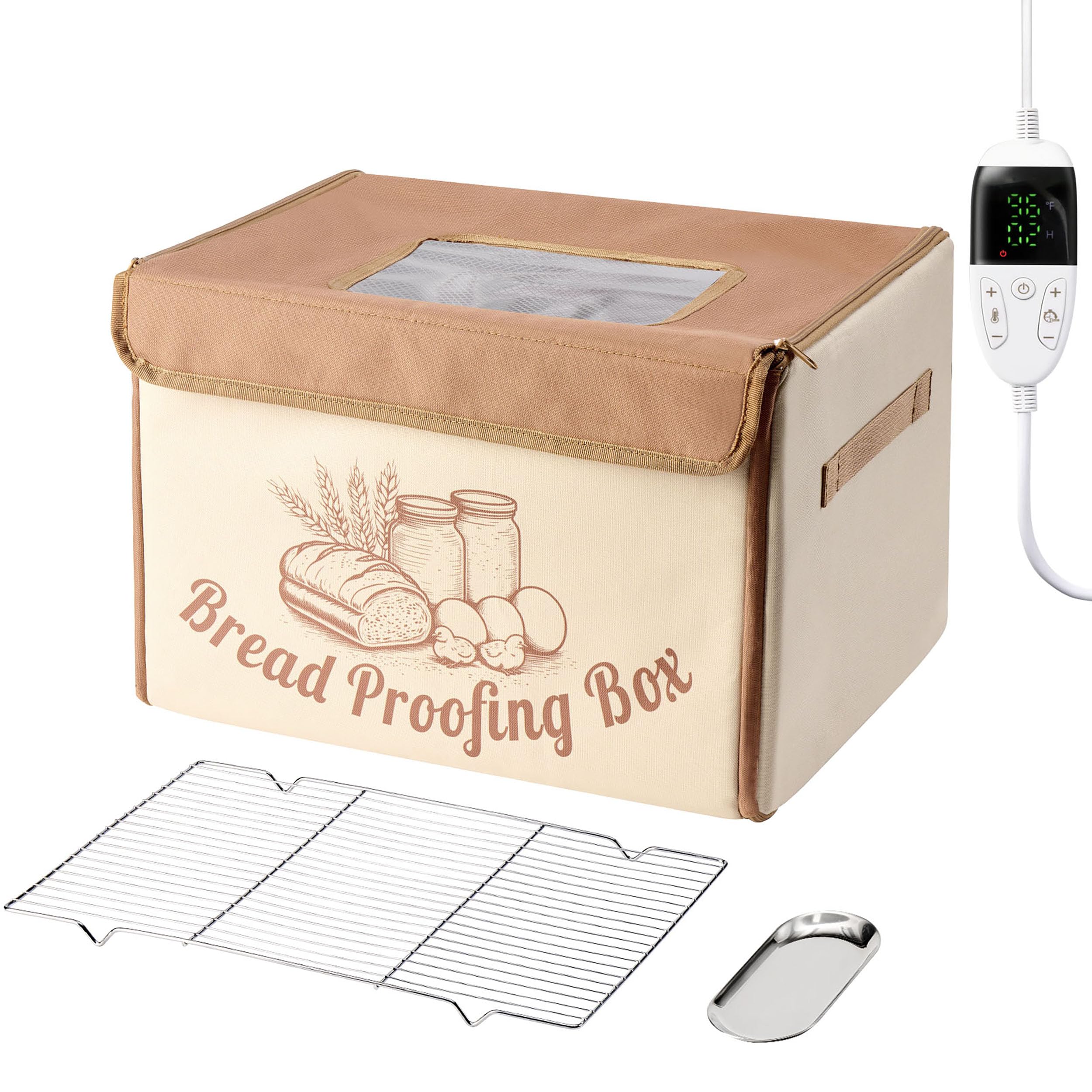 FarWalx Bread Proofing Box front view showing temperature control for precise proofing