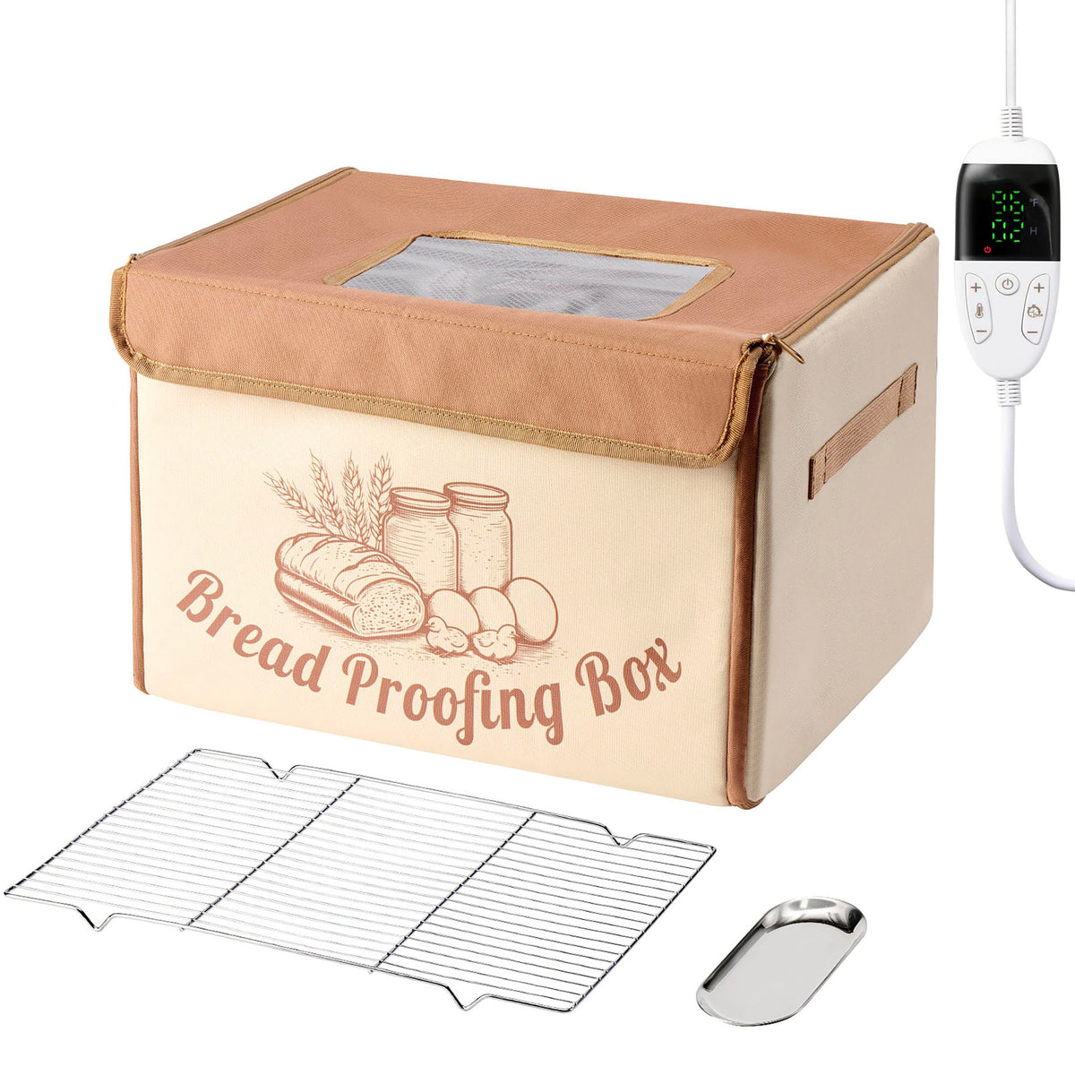 FarWalx Bread Proofing Box front view showing temperature control for precise proofing