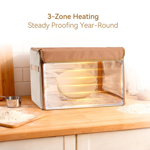 FarWalx Bread Proofing Box with temperature display and adjustable settings
