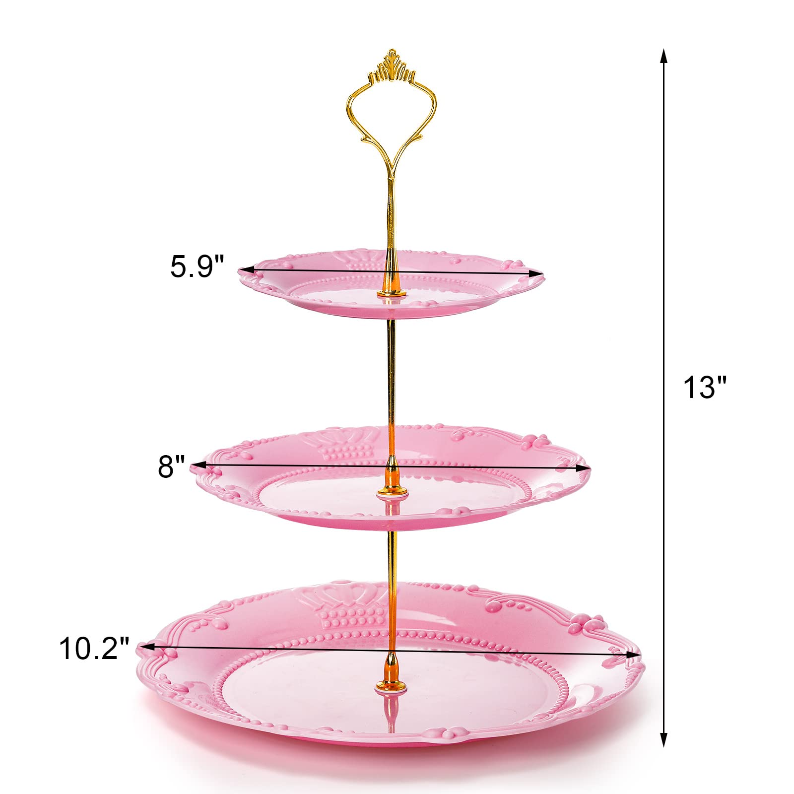 Fasmov cupcake stand in pink adds charming color to weddings or baby showers