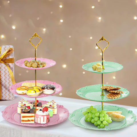 Fasmov three-pack includes white, pink and green trays for versatile styling
