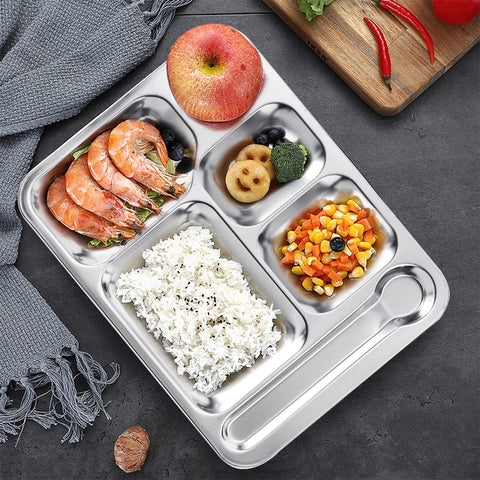 Fasmov utensil-compartment tray feature for convenient dining.