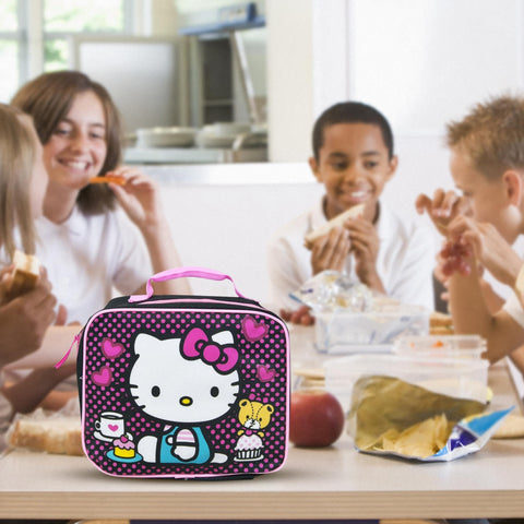 Fast Forward Hello Kitty lunch bag surface is smooth and easy to wipe clean.