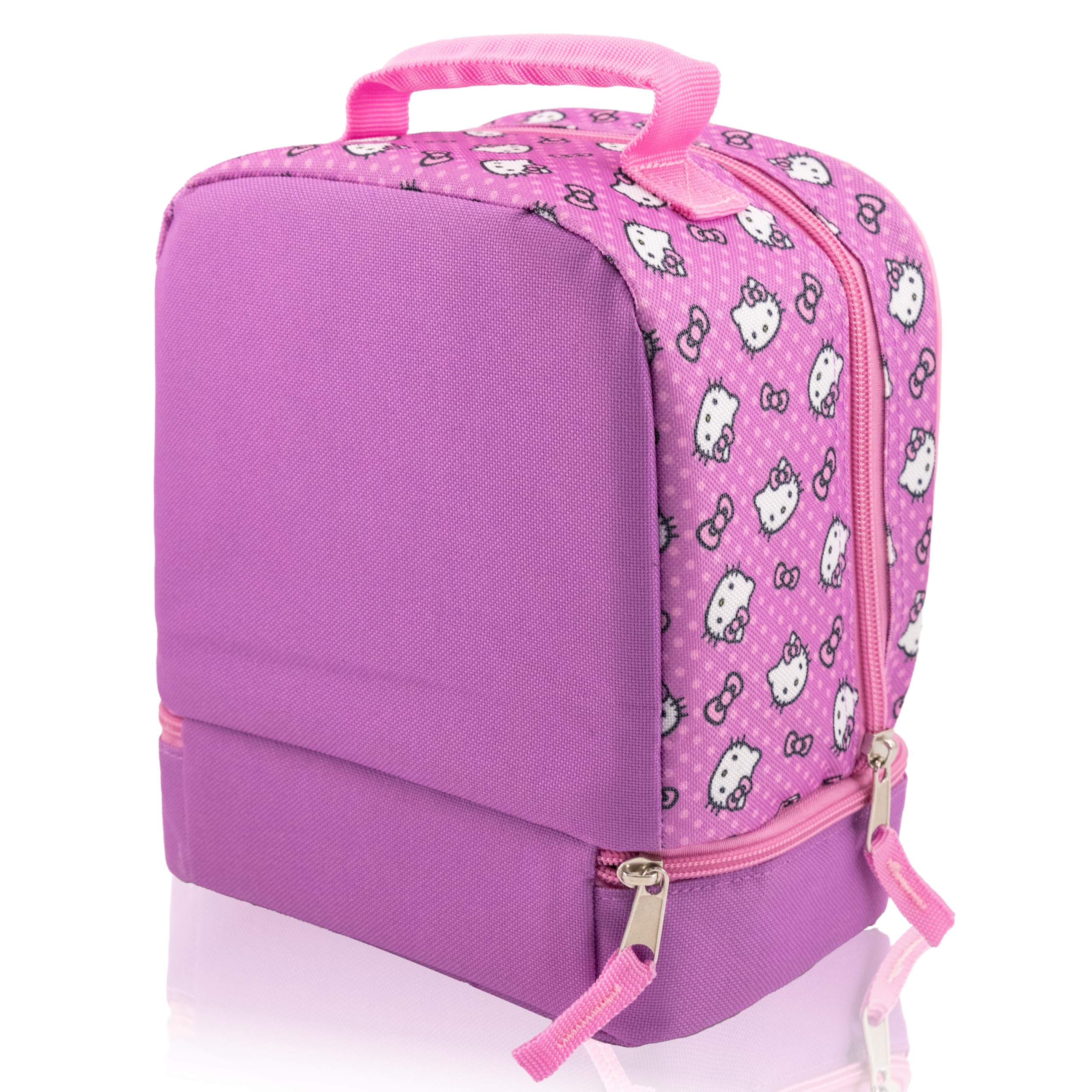 Fast Forward Hello Kitty lunch box shows Cordura material for durable daily use.