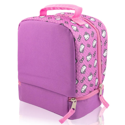 Fast Forward Hello Kitty lunch box shows Cordura material for durable daily use.