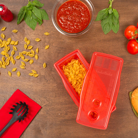 Fasta Pasta dishwasher-safe components make cleaning easy.