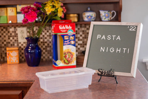 Fasta Pasta easy clean-up after meals saves time and effort