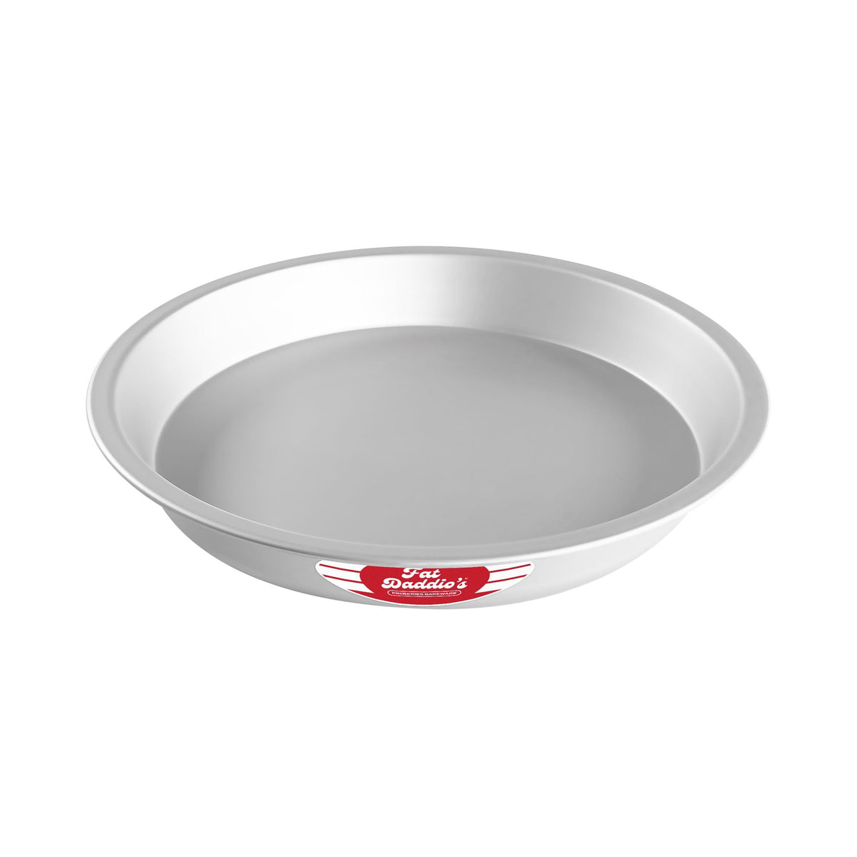 Fat Daddio's PIE-12 anodized pie pan with a 12 inch outer diameter for large pies