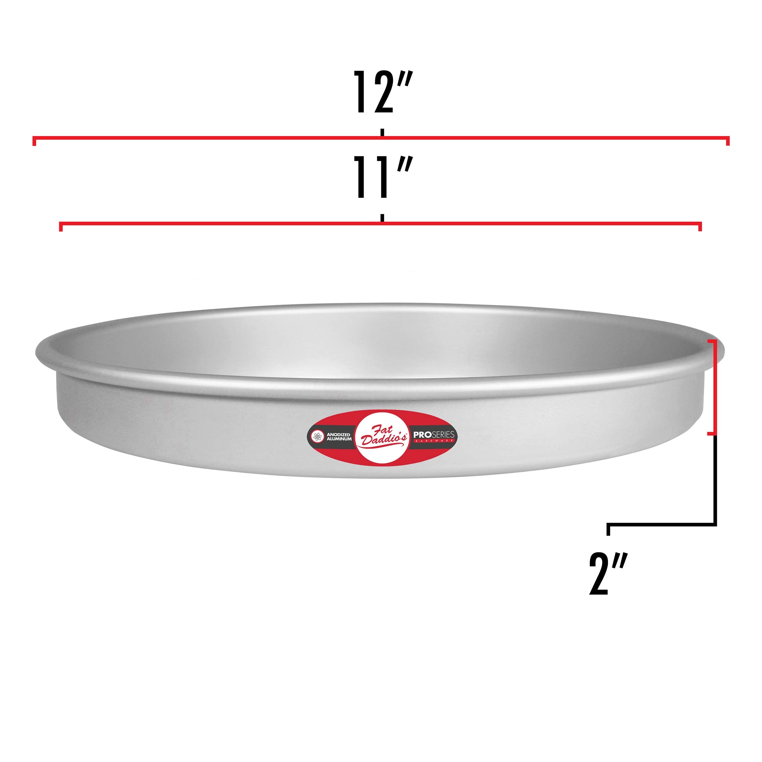 Fat Daddio's 16-gauge anodized aluminum construction ensures durable, long-lasting bakeware.