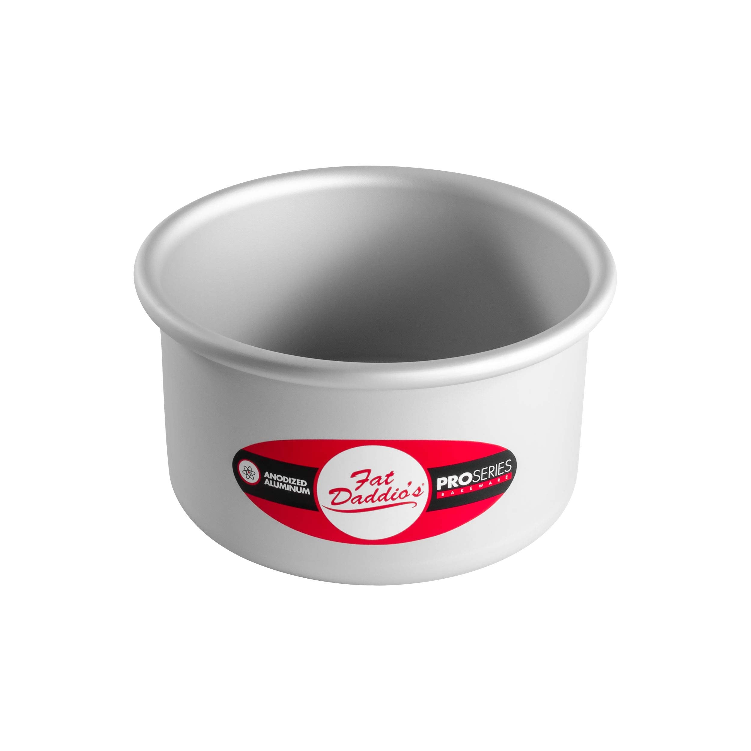 Fat Daddio's PCC-53 side-handle view highlights secure grip for easy de-pan