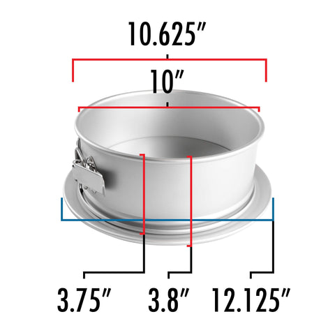 Fat Daddio's Pan removable pedestal base enables elegant presentation and transfer