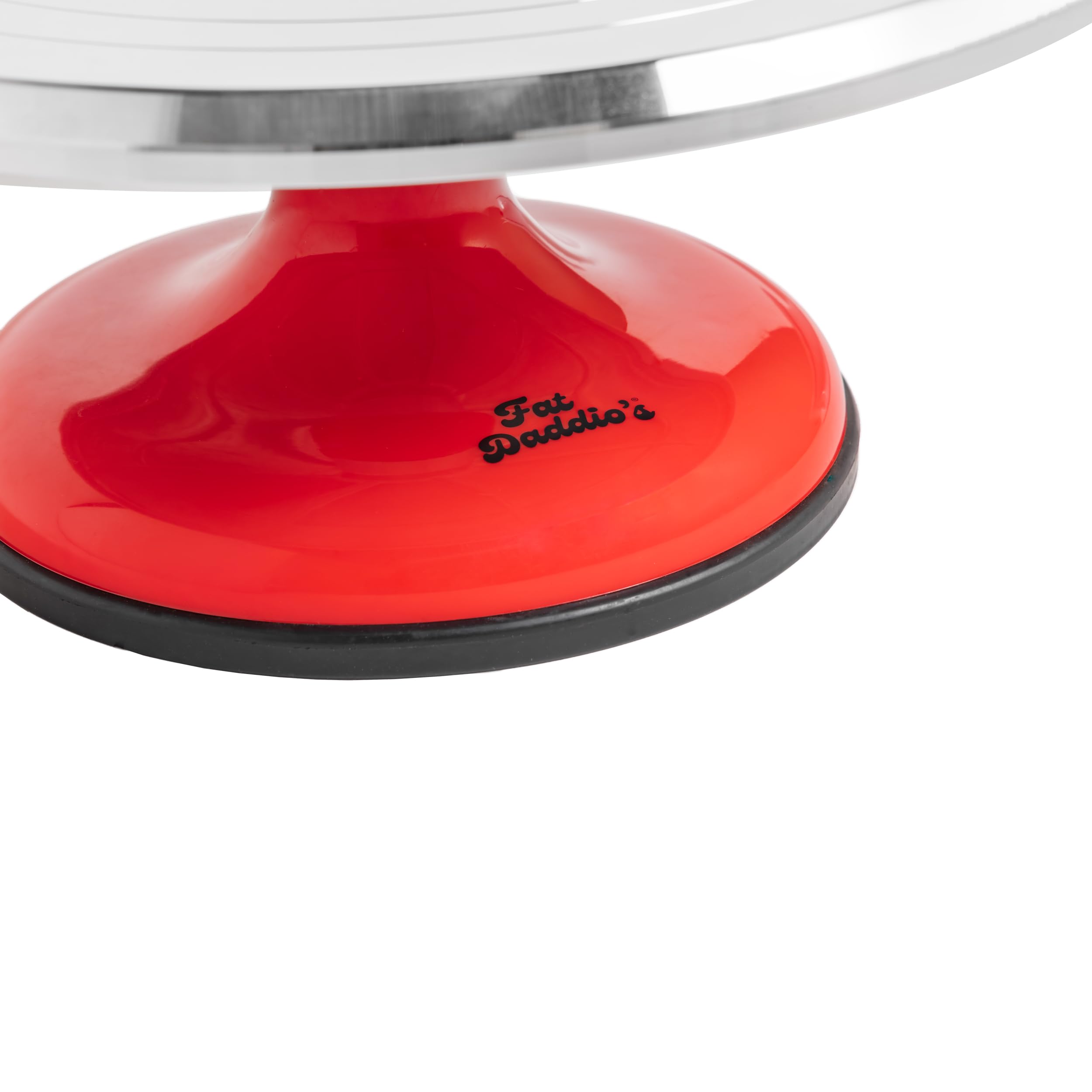 Fat Daddio's TT-1255 cake stand displaying a tiered dessert efficiently.