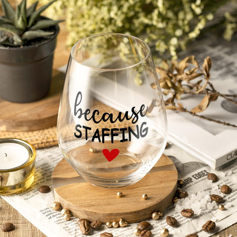 Fatbaby transparent surface wine glass, smooth to hold during use.