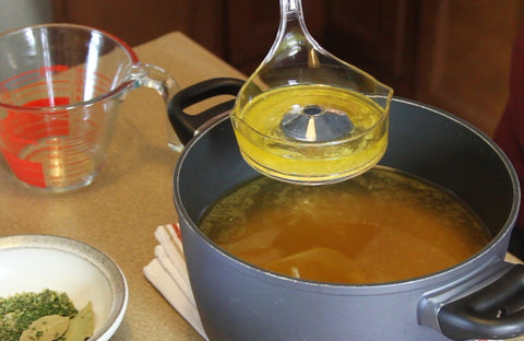 Fatsoff Soup Scoop dishwasher-safe for quick cleanup after cooking.