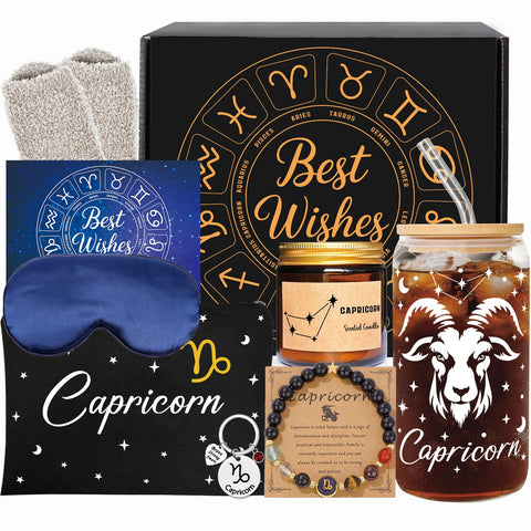 FatWongcoi Capricorn glass cup for iced drinks and tea