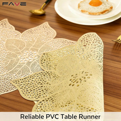 FAVE durable, reusable table runner ideal for frequent events.