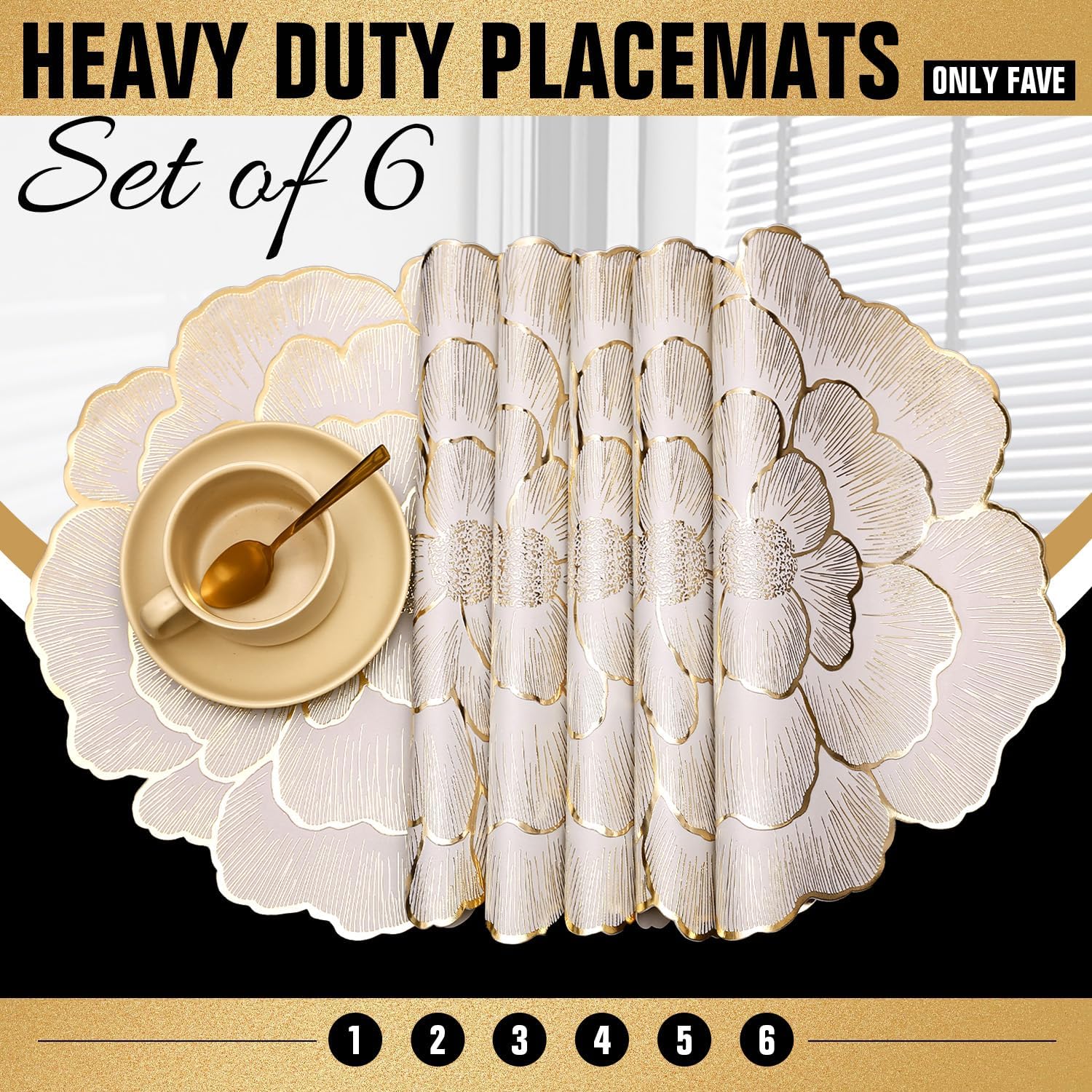 Ideal gift for weddings and banquets with FAVE placemats